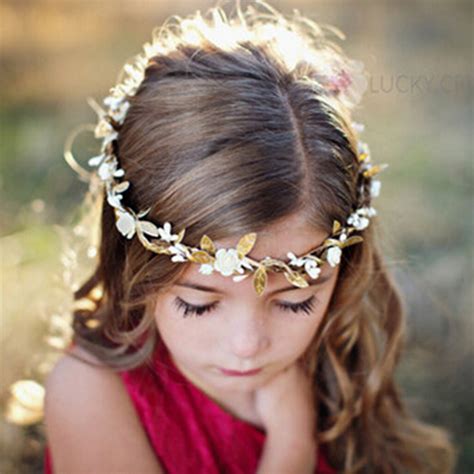 Baby Girl Flower Crown Wreath Headband Boho Floral