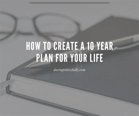 How To Create A 10 Year Plan For Your Life