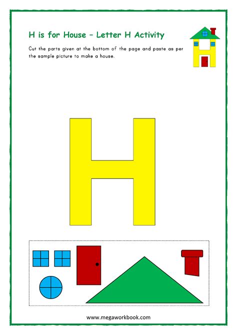 Printable Letter H Craft Template