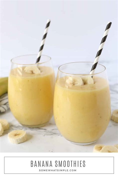 Tropical Banana Smoothie From Somewhat Simple