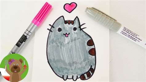 Wydrukuj malowankę i dokończ kolorowanie bohaterów czyżby coś zbroił? Malowanie & Rysowanie dla dzieci | kot Pusheen z facebooka | technika Kawaii - YouTube