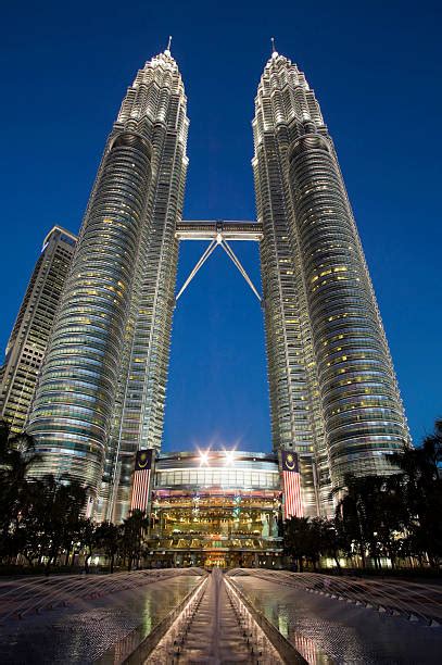Petronas Towers Financial Building Kuala Lumpur Malaysia Stock Photos