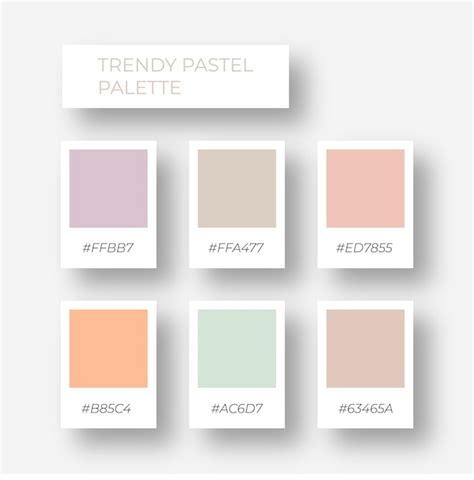 Premium Vector Trendy Pallete Of Color Cozy Nude Color Pallete