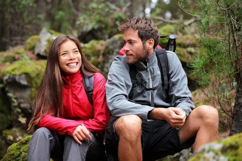 Young Couple Hiking Stock Image Image Of Couple Friendship 18800057