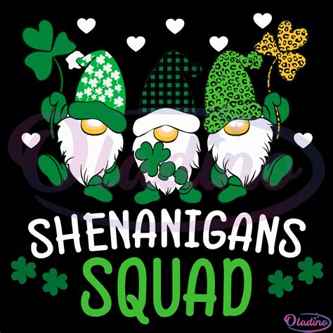 Shenanigans Squad St Patricks Day Svg Digital File St Patrick Svg