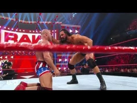 Kurt Angle Vs Drew McIntyre Wwe Raw YouTube