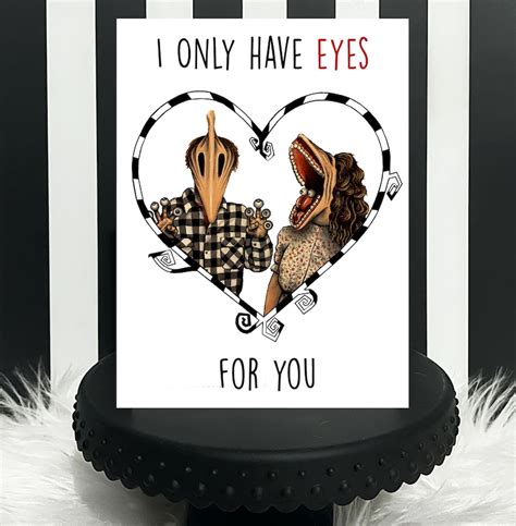 Beetlejuice Horror Valentine Anniversary Love Card Etsy