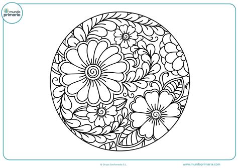 Dibujos de Flores para Colorear Bonitas y Fáciles de Pintar