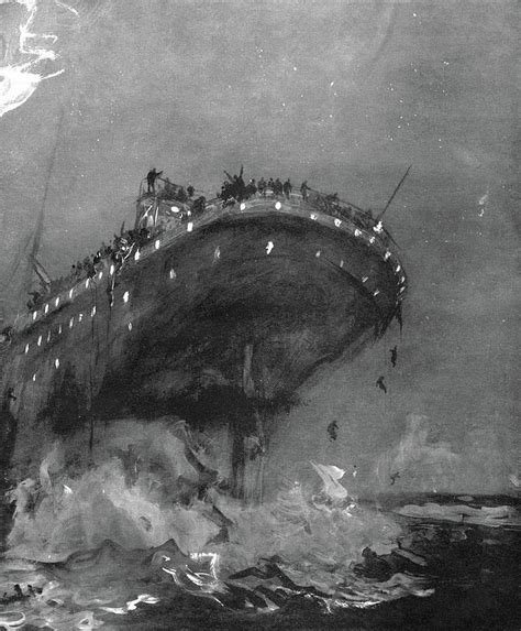 Titanic Sinking Drawing By Granger Pixels