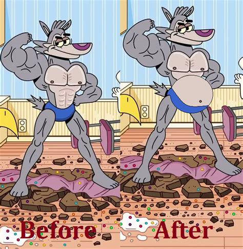 Chip The Wolf Weight Gain Muscles By Foxprinceagain On Deviantart