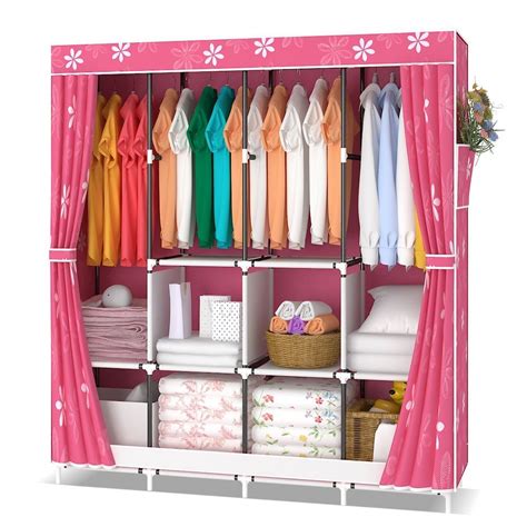 Shop for cabinets bedroom online at target. Girls Bedroom Wardrobe Durable Fabric Made Portable ...