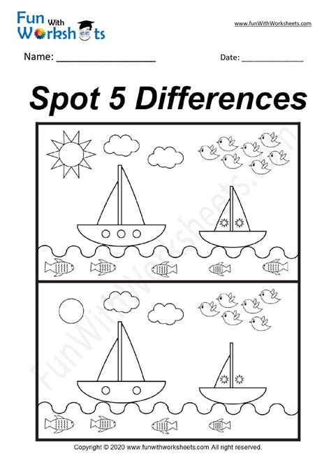 Spot The Difference Printables