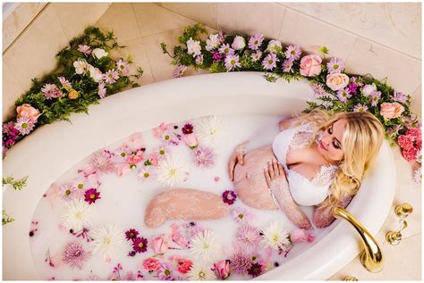 A second friend will adjust the flowers and greeny in the water. Maternity Milk Bath — Tampa Wedding Photography ...