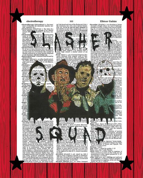 Buy Slasher Squad Horror Movie Icons Poster Halloween Nightmare On Elm