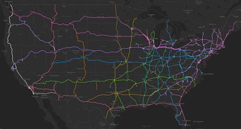 Interstate Highway System Map United States Map