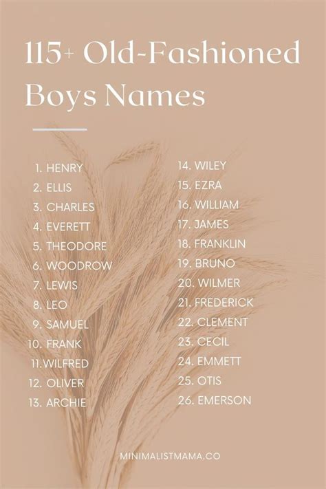 115 Charming Vintage Boy Names That Are Totally Back In Vintage