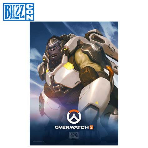Overwatch 2 Winston Blizzcon Poster Blizzcon Blink Store