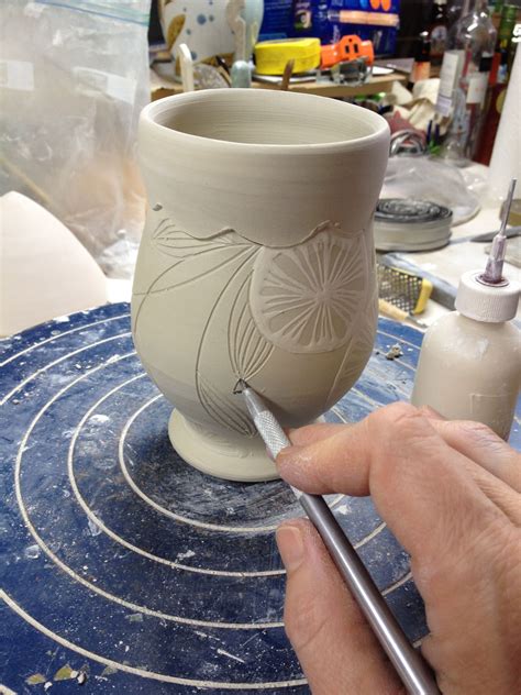 Decoration Techniques For Monochrome Work Ceramic Pottery Pottery