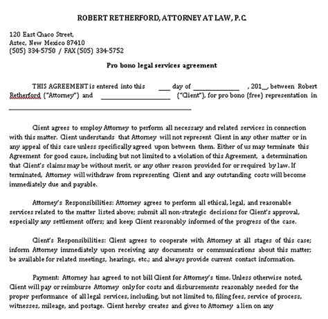 Legal Services Agreement Sample Template | Legal services, Business