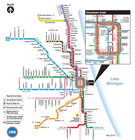 Transit Maps Current Cta Rail Map As Found In The “cta System Map