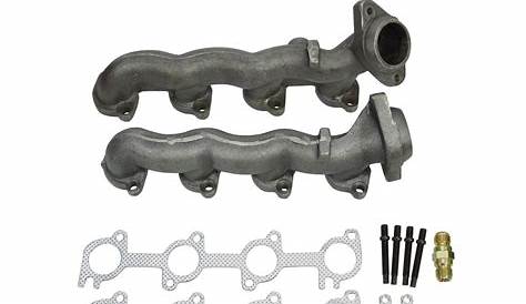 Set of 2 Exhaust Manifolds Driver & Passenger Side Fit 1997-1998 Ford