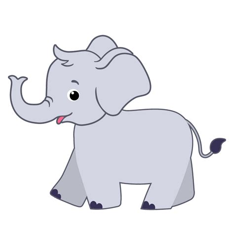 Happy Elephant Cartoon Design Shop By Aquadigitizing