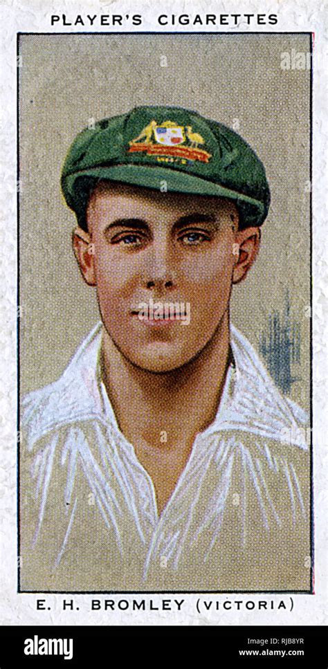 E H Bromley Australian Cricketer Victoria Stock Photo Alamy