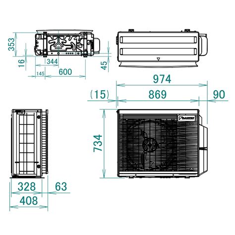 Daikin 2MXM68A9 MXM R32 Unità esterna multisplit per 2 unità interne 6