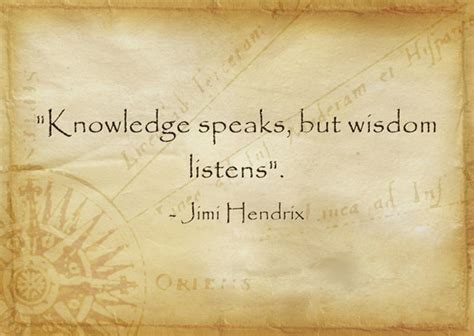 Knowledge Speaks But Wisdom Listens Quozio