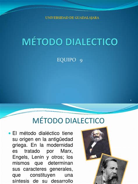 Metodo Dialectico Pdf Dialéctico Método Científico