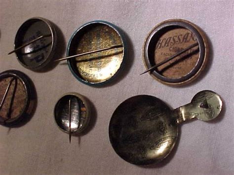 Vintage Pinback Buttons And Tab Advertising Premium Pins Etsy