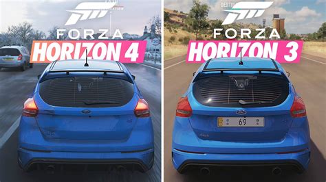 Forza Horizon 4 Vs Forza Horizon 3 Map Size And Graphics Comparison