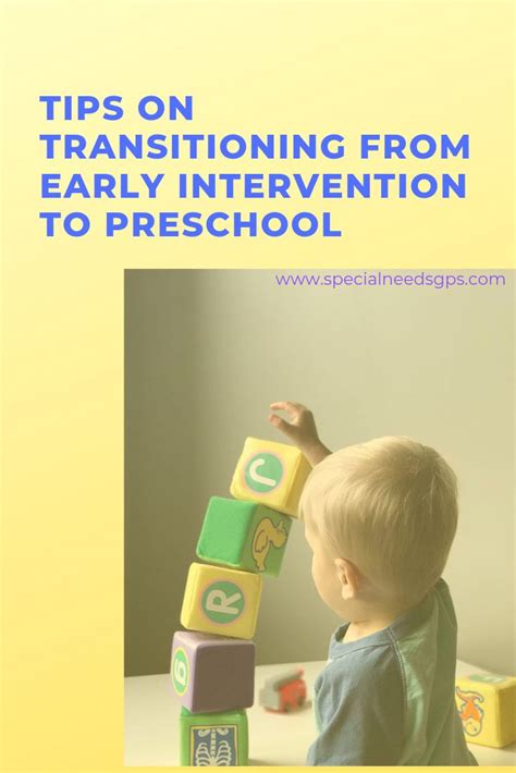 Transitioning Your Child From Early Intervention To Preschool Early