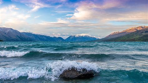 Lake Ohau Waves New Zealand Backiee