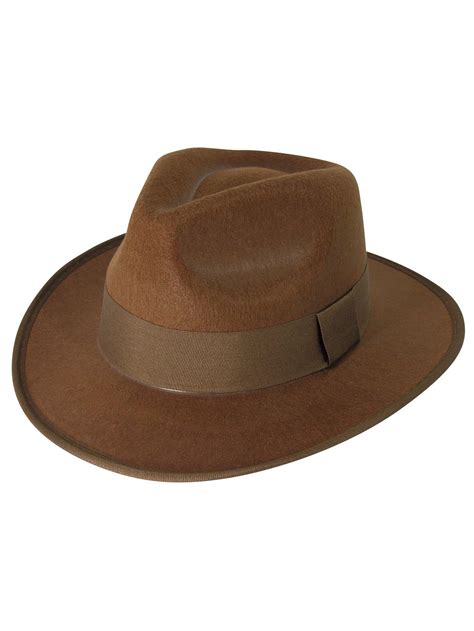 Brown Fedora Adult Hat