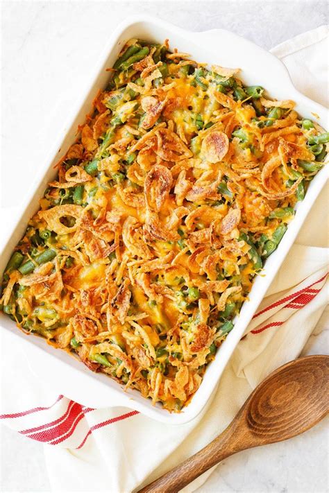 Cheesy Green Bean Casserole With Bacon Is Bursting With So Many