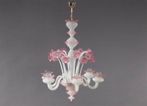 Buy murano glass chandeliers and get the best deals at the lowest prices on ebay! Pink and White Blown Glass Chandelier from Murano, 1940s ...