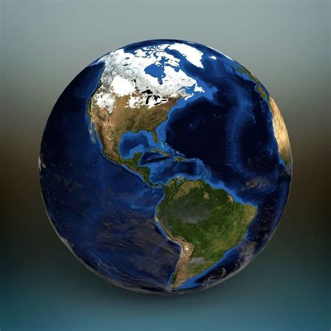 3d Model Planet Earth Vr Ar Low Poly Cgtrader