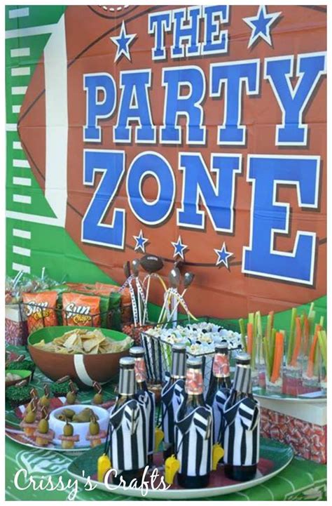 Super Bowl Party Nfl Party Sports Birthday Party