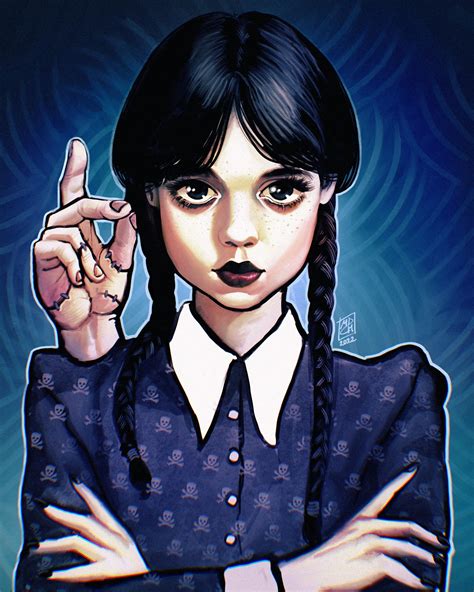 Wednesday Addams Fanart Mauricio Carrasco Wednesday Addams