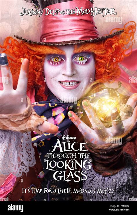 Alice Through The Looking Glass 2016 Poster Mad Hatter Johnny Depp