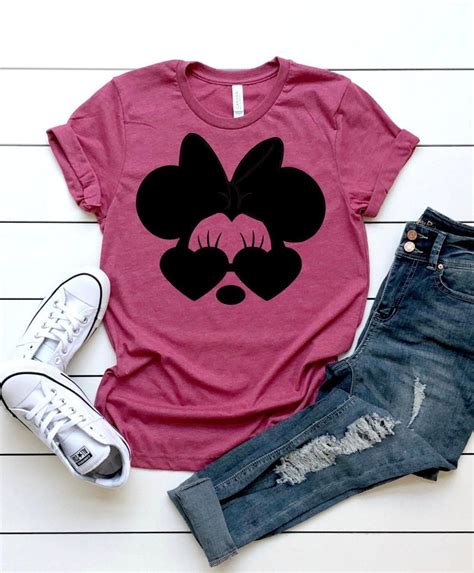 Minnie Mouse Sunglasses Shirt Disney Shirts Womens Disney Shirt