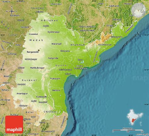 Physical Map Of Andhra Pradesh Draw A Topographic Map