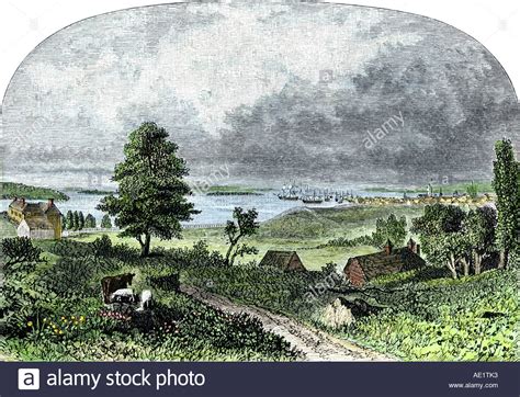 New York City In The Late 1700s Viewed From Upper