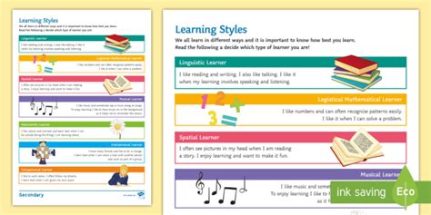 Learning Styles Worksheet Worksheet Teacher Made