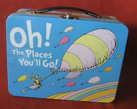 Dr Seuss Lunch Box Oh The Places Youll Go Metal Back To School New Lunch Box Seuss Back To