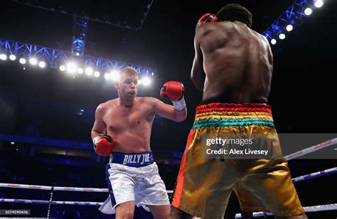 Billy Joe Saunders Throws A Left Shot At Charles Adamu During The
