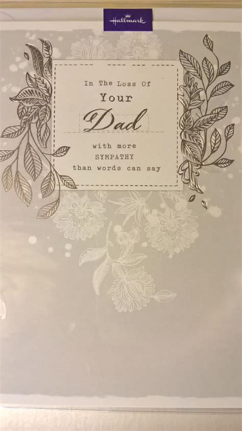 Your words of encouragement and strength will be highly appreciated at such a grievous moment. Loss of your Dad sympathy card in Sympathy and Thinking of you cards