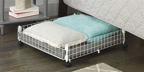 Amazons Whitmor Rolling Underbed Storage Cart Is Perfect For Dorm Rooms