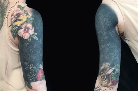 These tattoos would not be out of place as stone statuary in museums and church sepulchers, or used in renaissance style paintings by masters such as there has been a massive increase in the use of dark surrealism tattoo art and biomechanical techniques that fuse realistic spine tattoo perspectives. White-on-Black Tattoo Experiments - Scene360